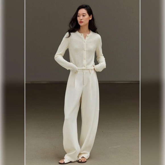 RUISHI cropped wool sweater cardigan S - Picture 2 of 8